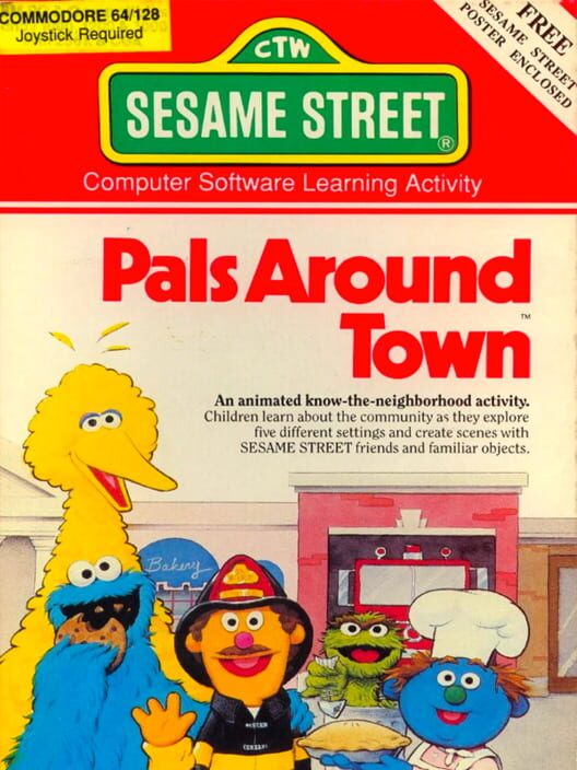 Sesame Street Pals Around Town — 2600 1988 — NTSC-U
