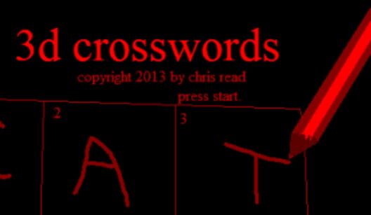 3D Crosswords