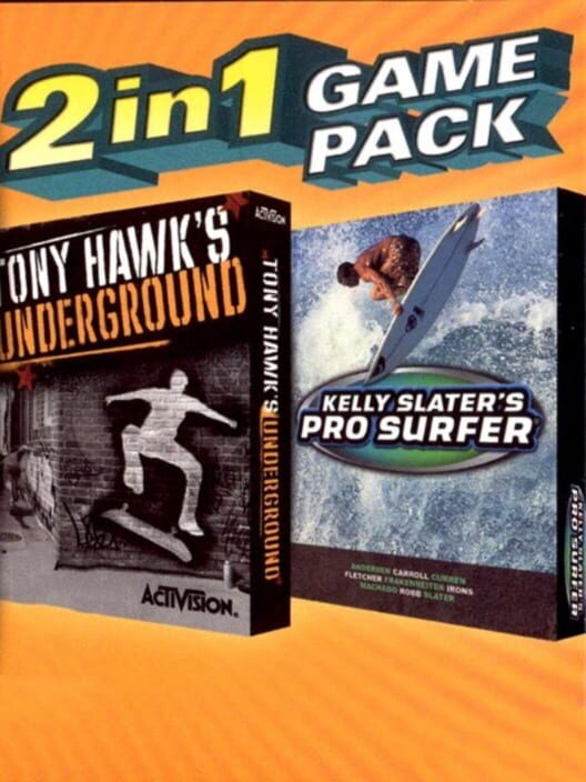 2 In 1 Game Pack: Tony Hawk's Underground + Kelly Slater's Pro Surfer — GBA null — NTSC-U