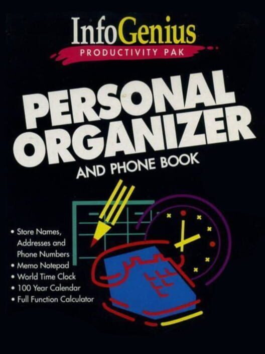 Personal Organizer and Phone Book — Game Boy 1991 — NTSC-U